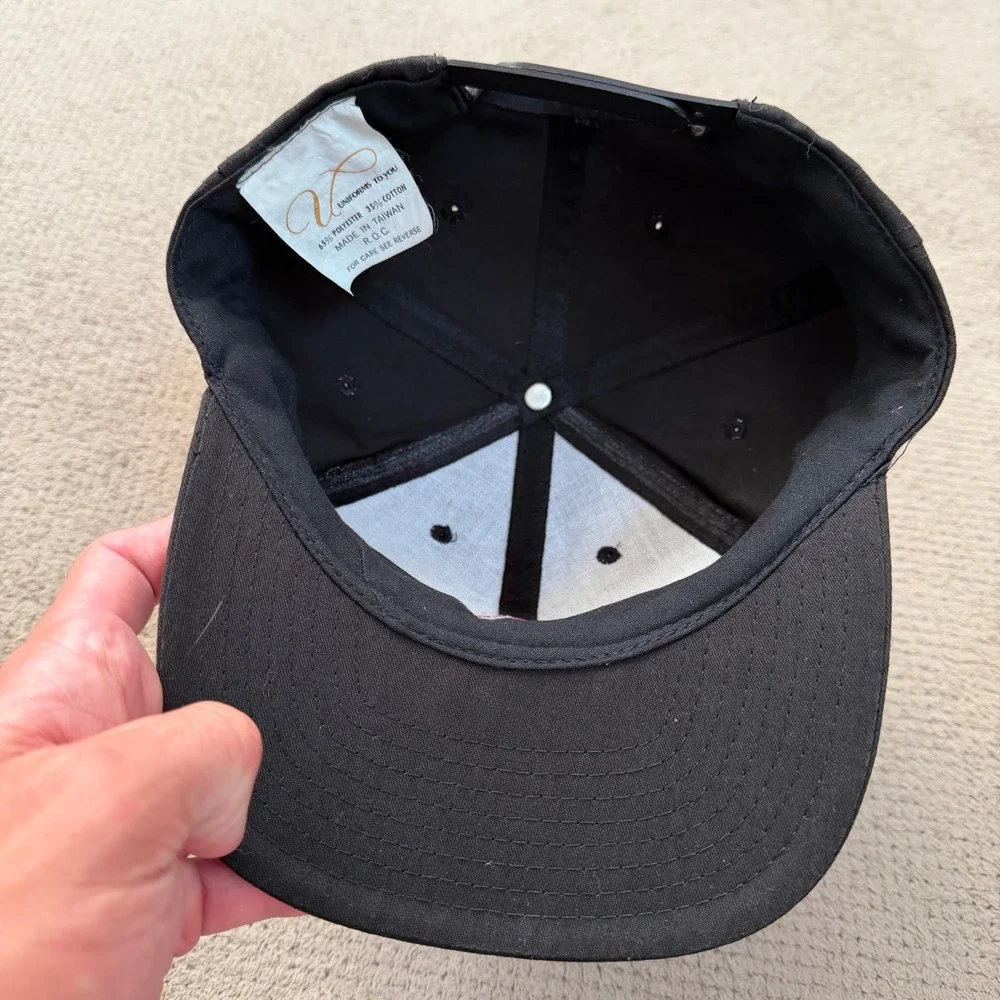 Vintage 1990s Arby's Fast Food Promo Snapback Hat Black Red Logo OSFM